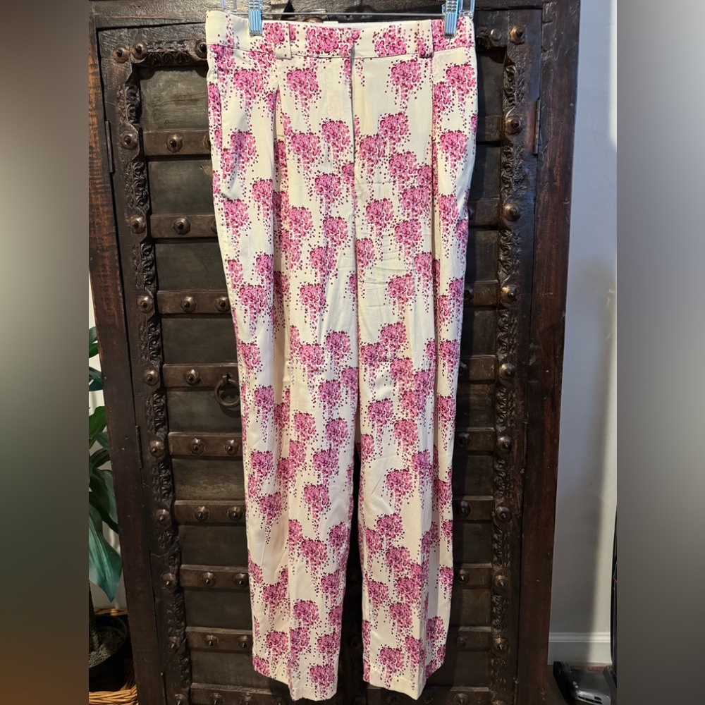 Silk Floral Ladies Pant/Trouser